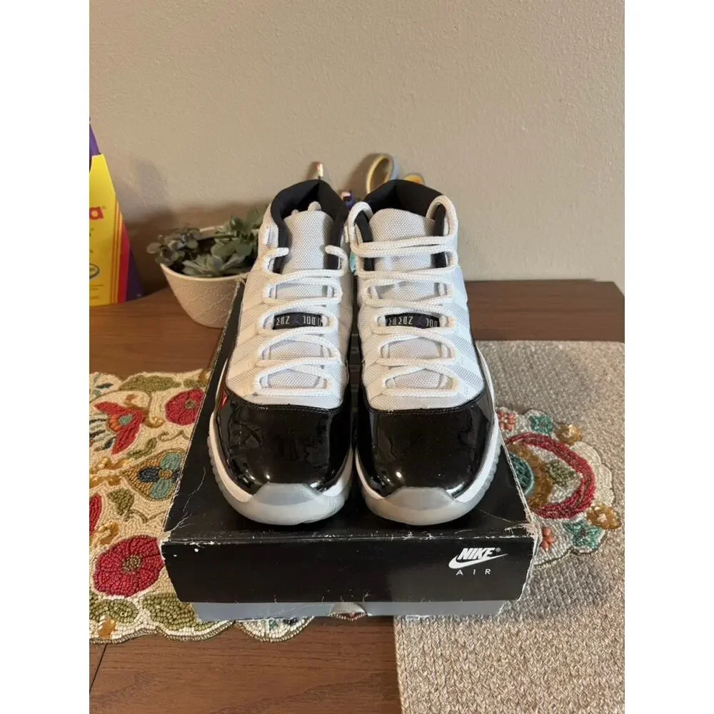 Jordan 11 Retro Concord White Black Dark Purple 2018 378037 100 DMP Gratitude
